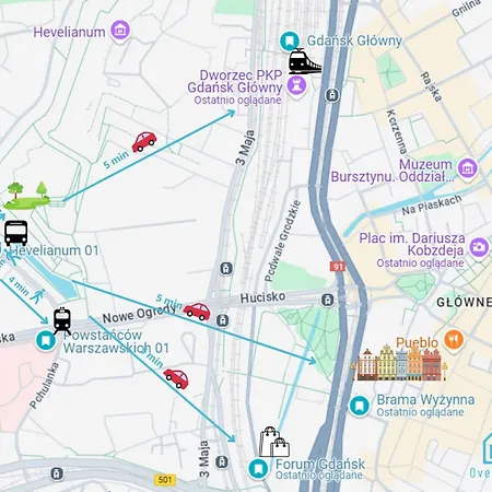 בית אירוח Vintage 10 Min To Old Town Gdansk,pkp & Shopping Mall *